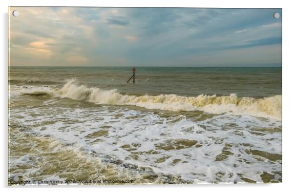 North Sea Waves Acrylic by Chris Yaxley