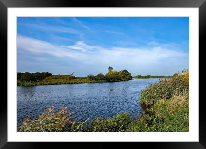 Windy day on the River Yare Framed Mounted Print by Chris Yaxley