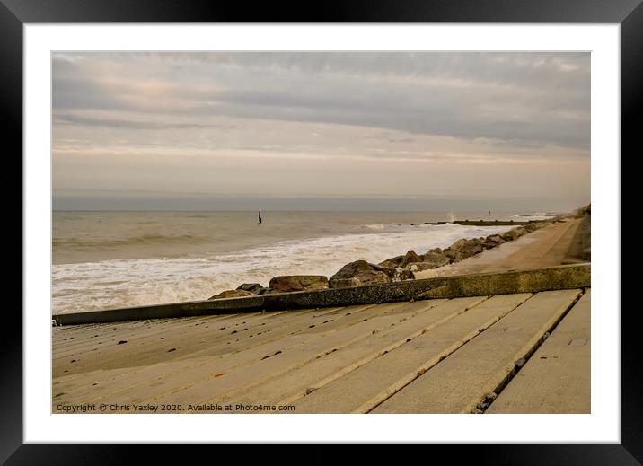 The wooden ramp Framed Mounted Print by Chris Yaxley