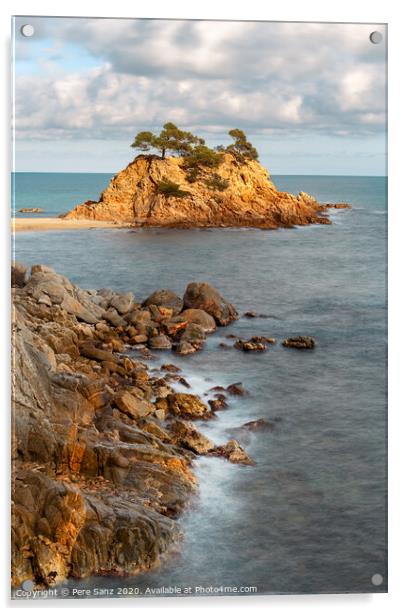 Cap Roig, a Prominent Sea Stack in Costa Brava, Catalonia Acrylic by Pere Sanz