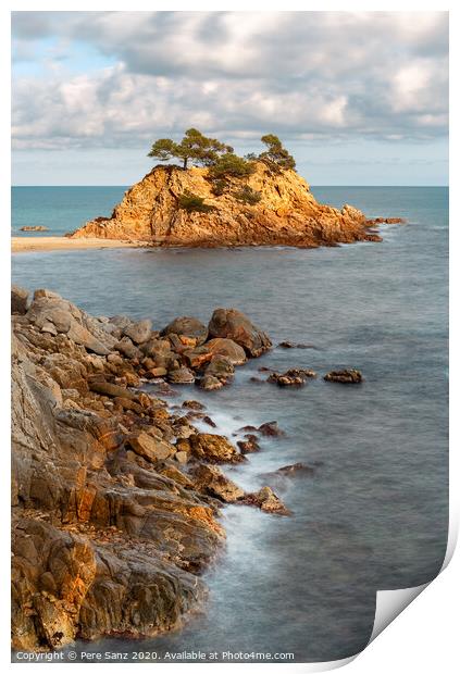 Cap Roig, a Prominent Sea Stack in Costa Brava, Catalonia Print by Pere Sanz