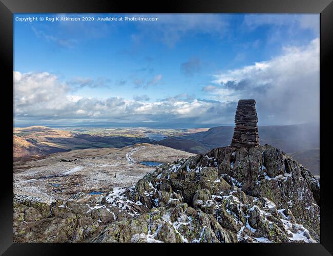 Place Fell and Haweswater Framed Print by Reg K Atkinson