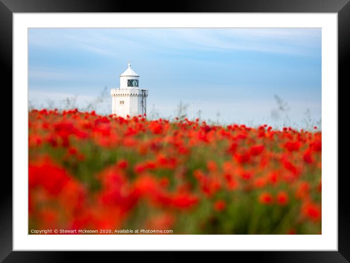 South Foreland Poppies  Framed Mounted Print by Stewart Mckeown