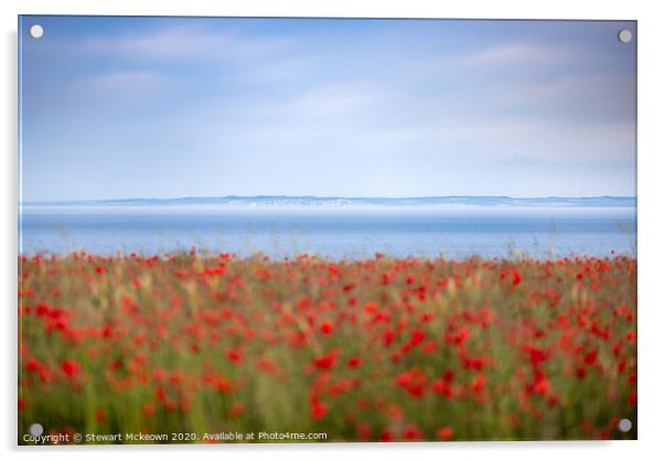 View across the Channel Acrylic by Stewart Mckeown