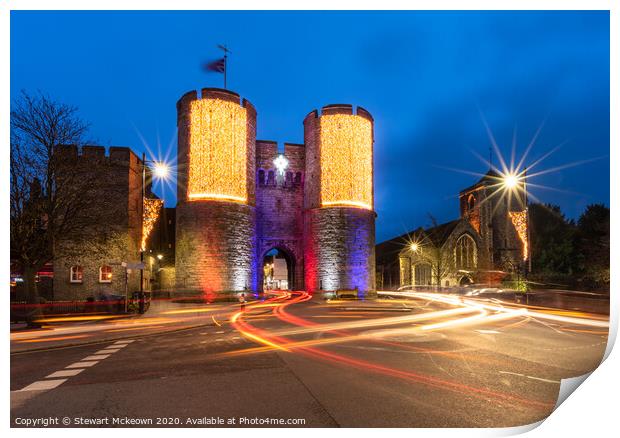 Westgate Towers Dusk Print by Stewart Mckeown