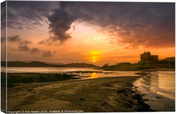 Majestic Ruins of Castle Tioram Canvas Print by Don Nealon