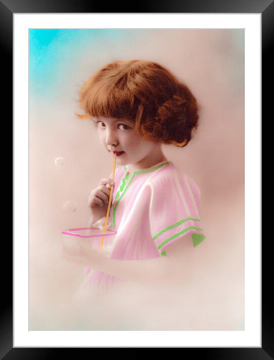 Enchanting Childhood Days Framed Mounted Print by David Tyrer