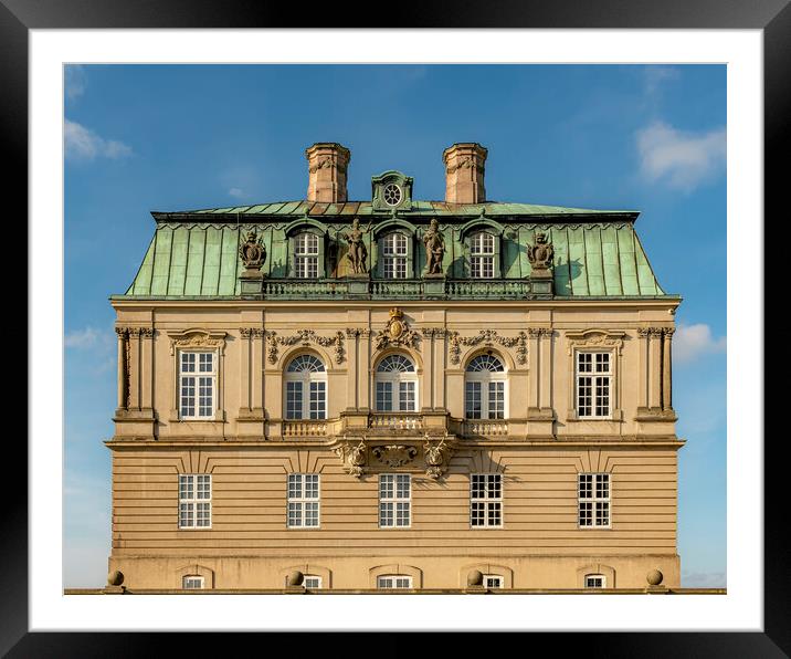 Dyrehaven Hermitage Palace Back Facade Framed Mounted Print by Antony McAulay