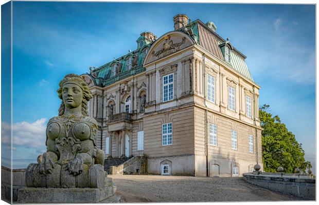 Dyrehaven Hermitage Palace Corner View Canvas Print by Antony McAulay