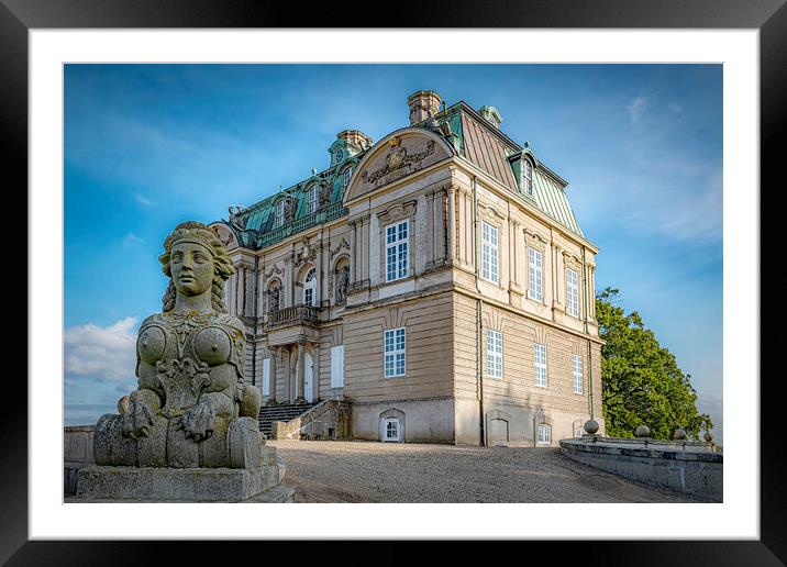 Dyrehaven Hermitage Palace Corner View Framed Mounted Print by Antony McAulay