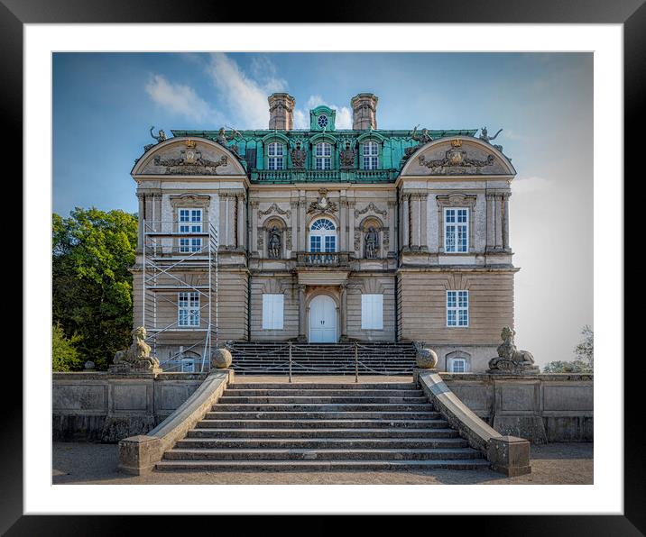Dyrehaven Hermitage Palace Front Facade Framed Mounted Print by Antony McAulay