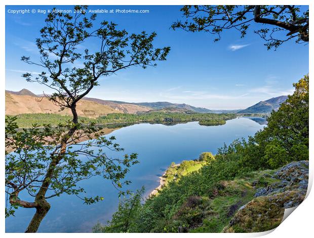 Surprise View - Derwentwater Print by Reg K Atkinson