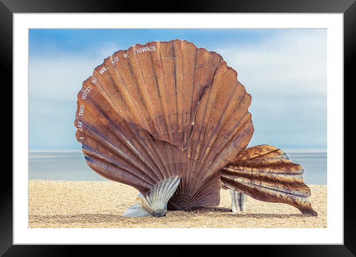 aldeburgh scallop Framed Mounted Print by Kevin Snelling