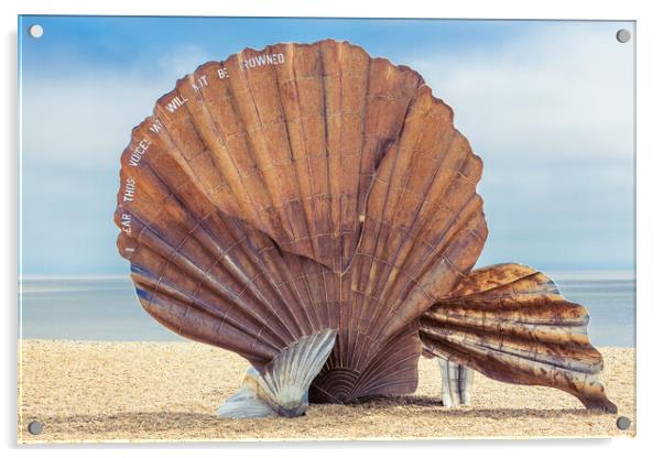 aldeburgh scallop Acrylic by Kevin Snelling