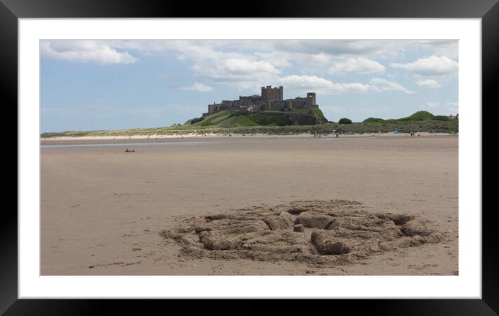 Bamburgh Beach Framed Mounted Print by Northeast Images