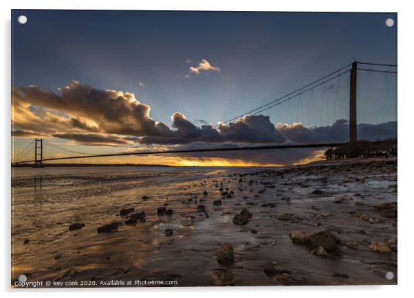 Humber bridge Acrylic by kevin cook