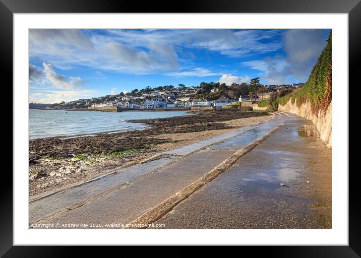 St Mawes View Framed Mounted Print by Andrew Ray