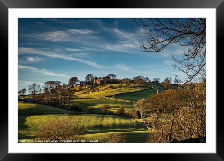 Autumn at middlesmoor Framed Mounted Print by kevin cook