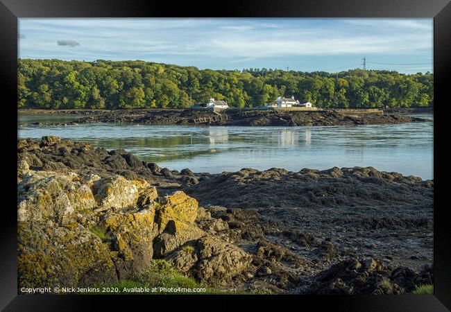 The Menai Strait between Anglesey and North Wales Framed Print by Nick Jenkins