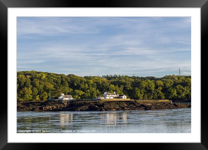 The Menai Strait between Anglesey and North Wales  Framed Mounted Print by Nick Jenkins