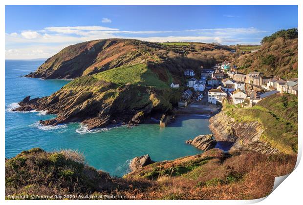 Portloe view  Print by Andrew Ray
