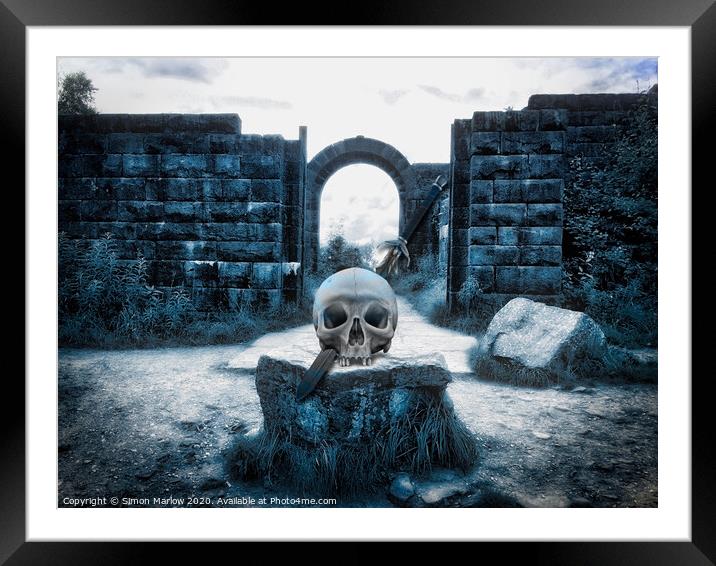 Enter the castle if you dare Framed Mounted Print by Simon Marlow