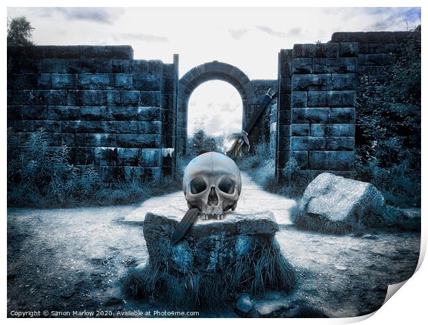 Enter the castle if you dare Print by Simon Marlow