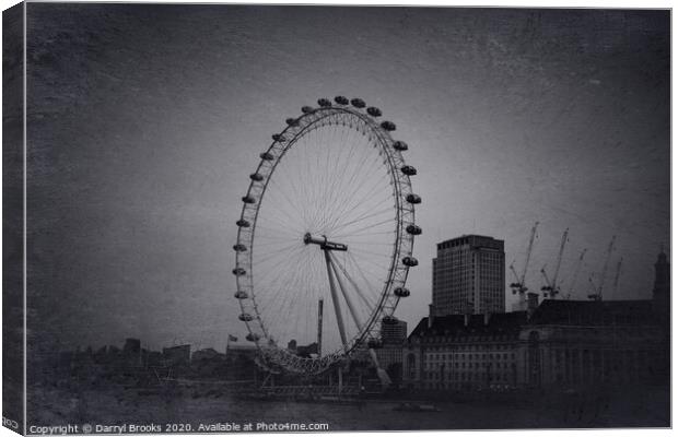 The London Eye Canvas Print by Darryl Brooks