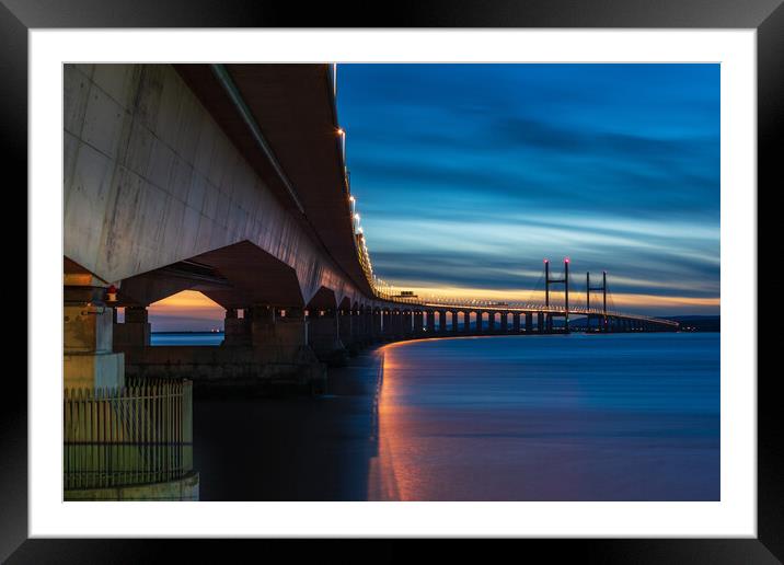 Second Severn Crossing   Framed Mounted Print by Dean Merry