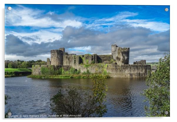 Medieval Castle  Acrylic by Jane Metters