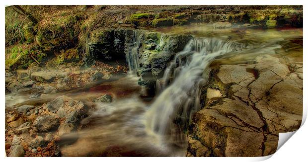 Lower Ashgill Falls Print by Richie Fairlamb