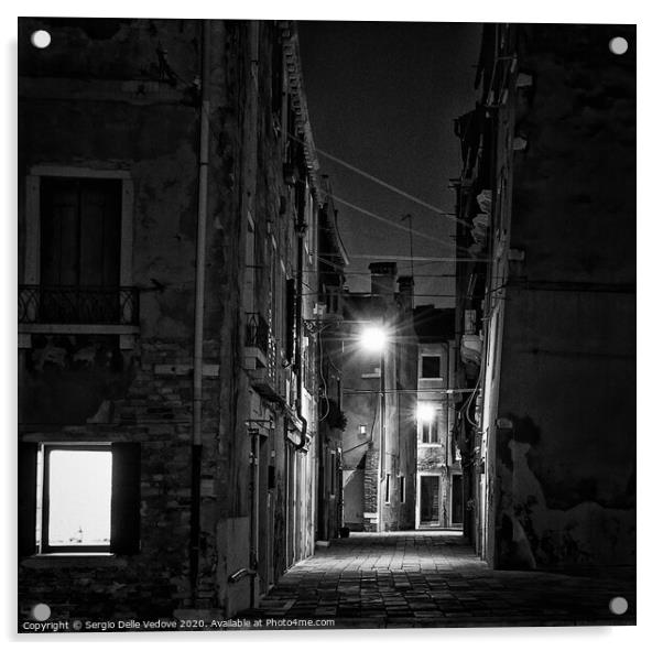An empty calle Acrylic by Sergio Delle Vedove