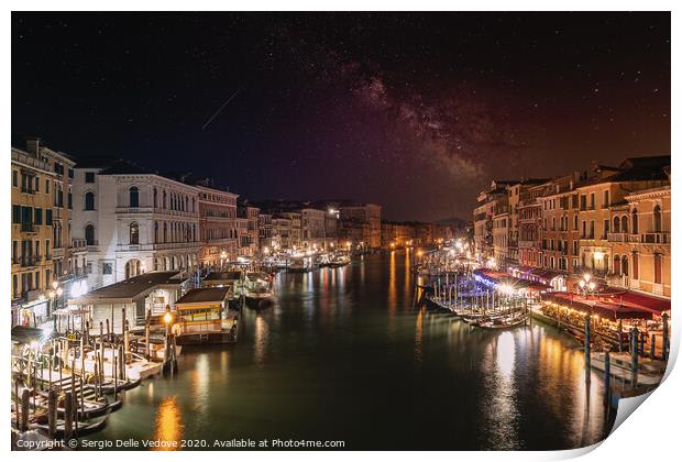 the Grand Canal in Venice Print by Sergio Delle Vedove