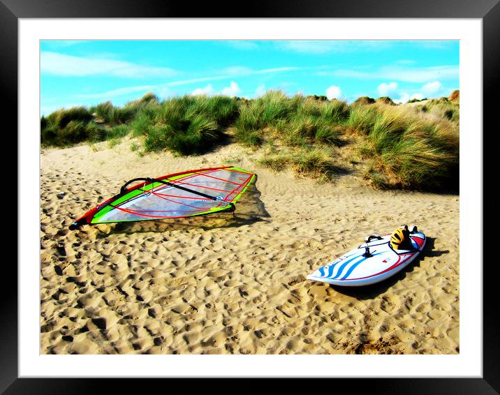 Beach Fun Framed Mounted Print by Alexia Miles