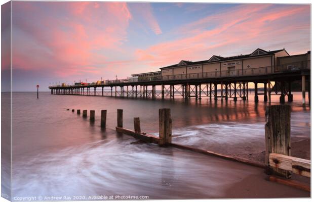  Teignmouth Pier Canvas Print by Andrew Ray