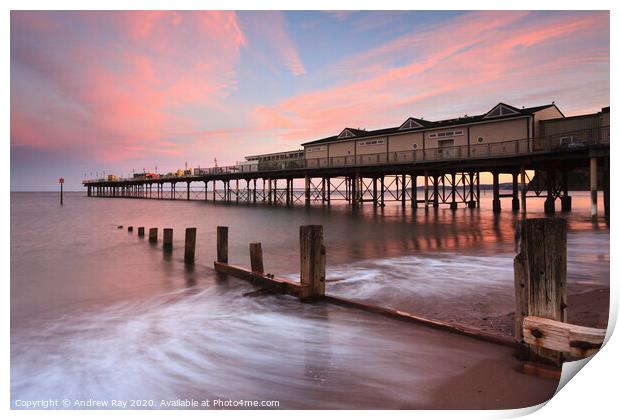  Teignmouth Pier Print by Andrew Ray
