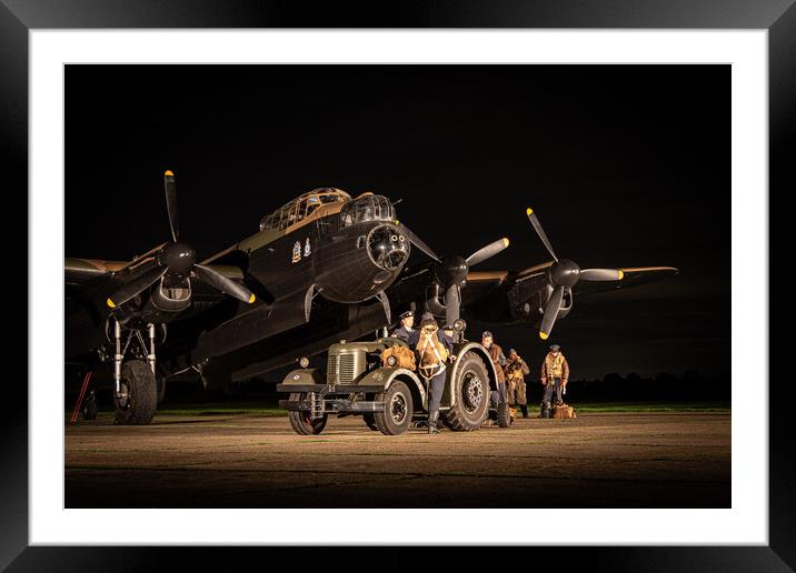 Lancaster Bombing Up Framed Mounted Print by J Biggadike