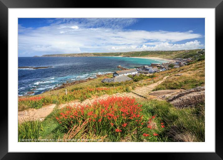 Sennen Cove Framed Mounted Print by Andrew Ray