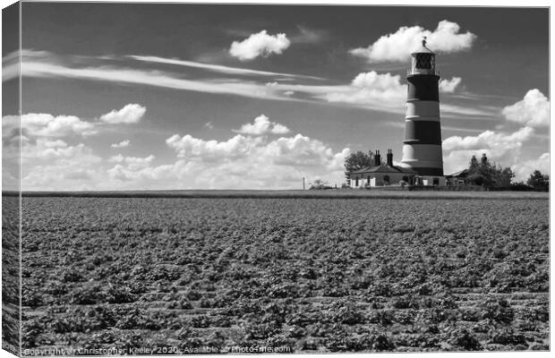 Happisburgh Lighthouse Canvas Print by Christopher Keeley