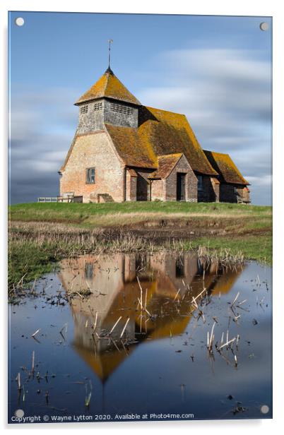 Saint Thomas Becket Church Acrylic by Wayne Lytton