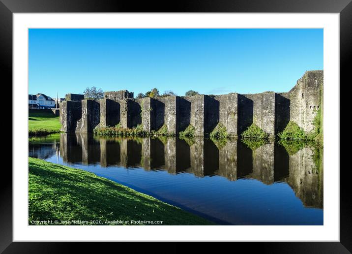 Castle Reflections Framed Mounted Print by Jane Metters