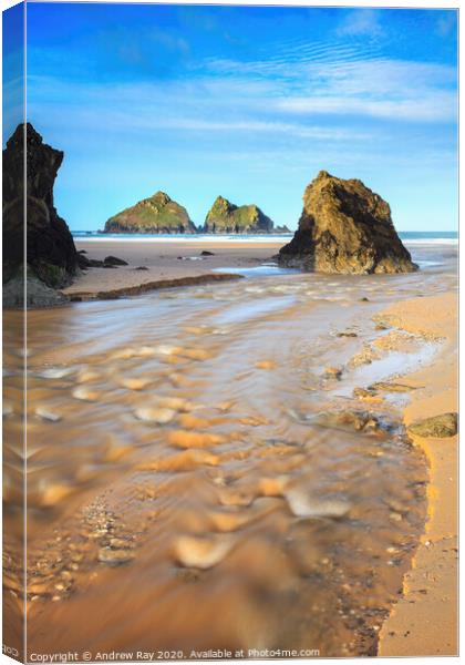 Holywell River Canvas Print by Andrew Ray