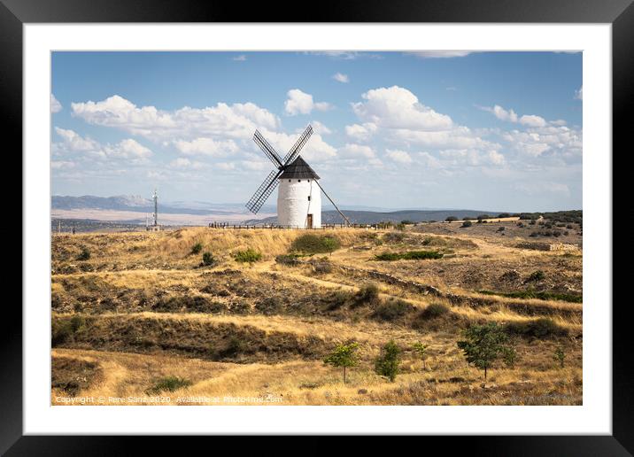 Tradicional Windmill in Ojos Negros, Teruel, Spain Framed Mounted Print by Pere Sanz