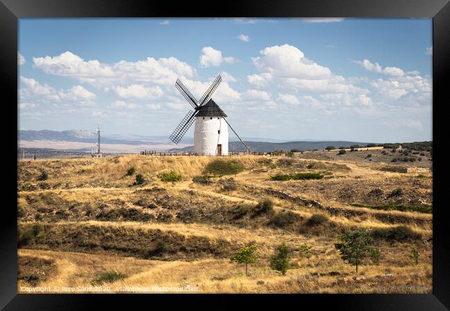 Tradicional Windmill in Ojos Negros, Teruel, Spain Framed Print by Pere Sanz