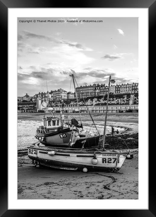 Broadstairs in mono Framed Mounted Print by Thanet Photos