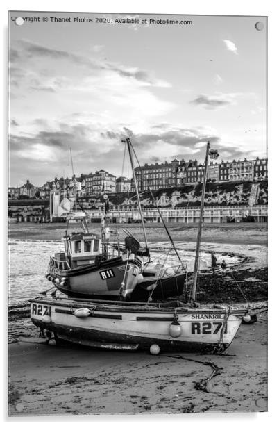 Broadstairs in mono Acrylic by Thanet Photos
