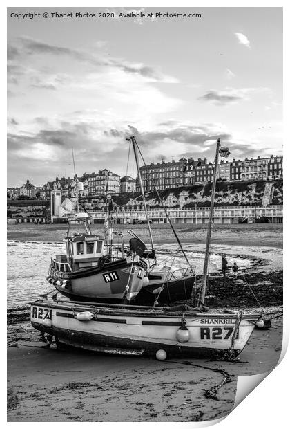 Broadstairs in mono Print by Thanet Photos