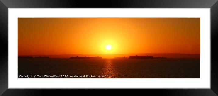 Suez Sunrise Framed Mounted Print by Tom Wade-West