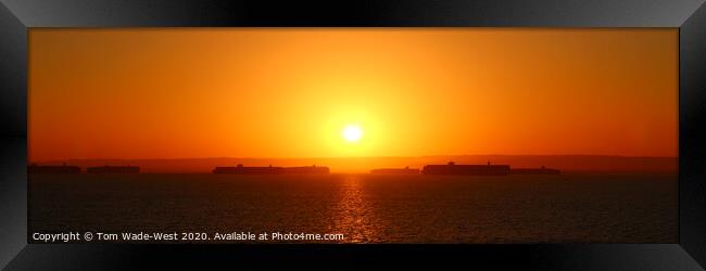Suez Sunrise Framed Print by Tom Wade-West