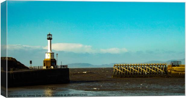 Maryport Lighthouse  Canvas Print by Jim Day